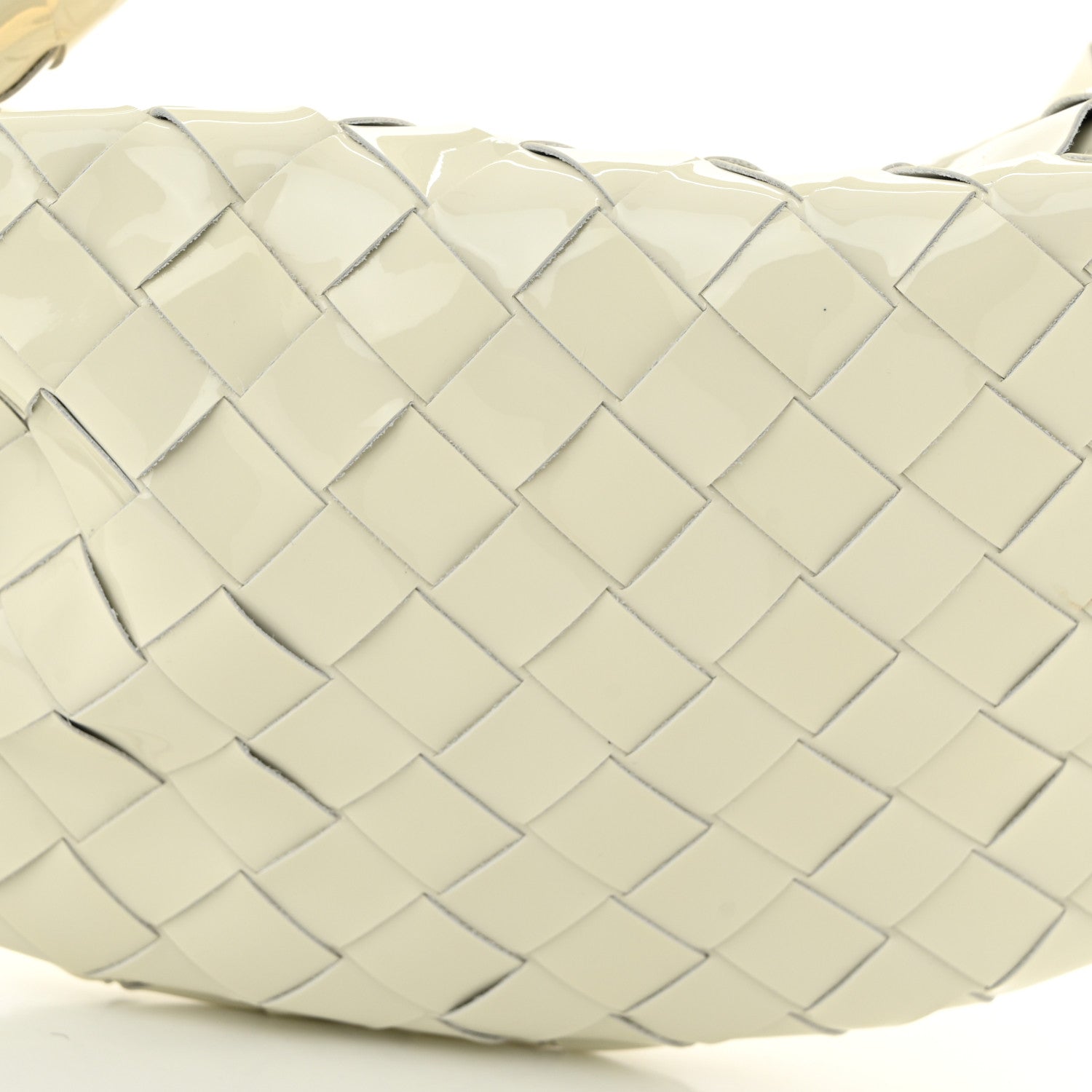 Bottega Veneta Patent Nappa Intrecciato Mini Jodie White 8 of 10
