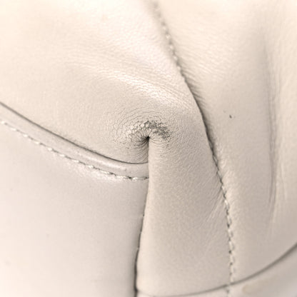 Saint Laurent Lambskin Quilted Toy Loulou Puffer Monogram Chain Satchel Crema Soft 8 of 19