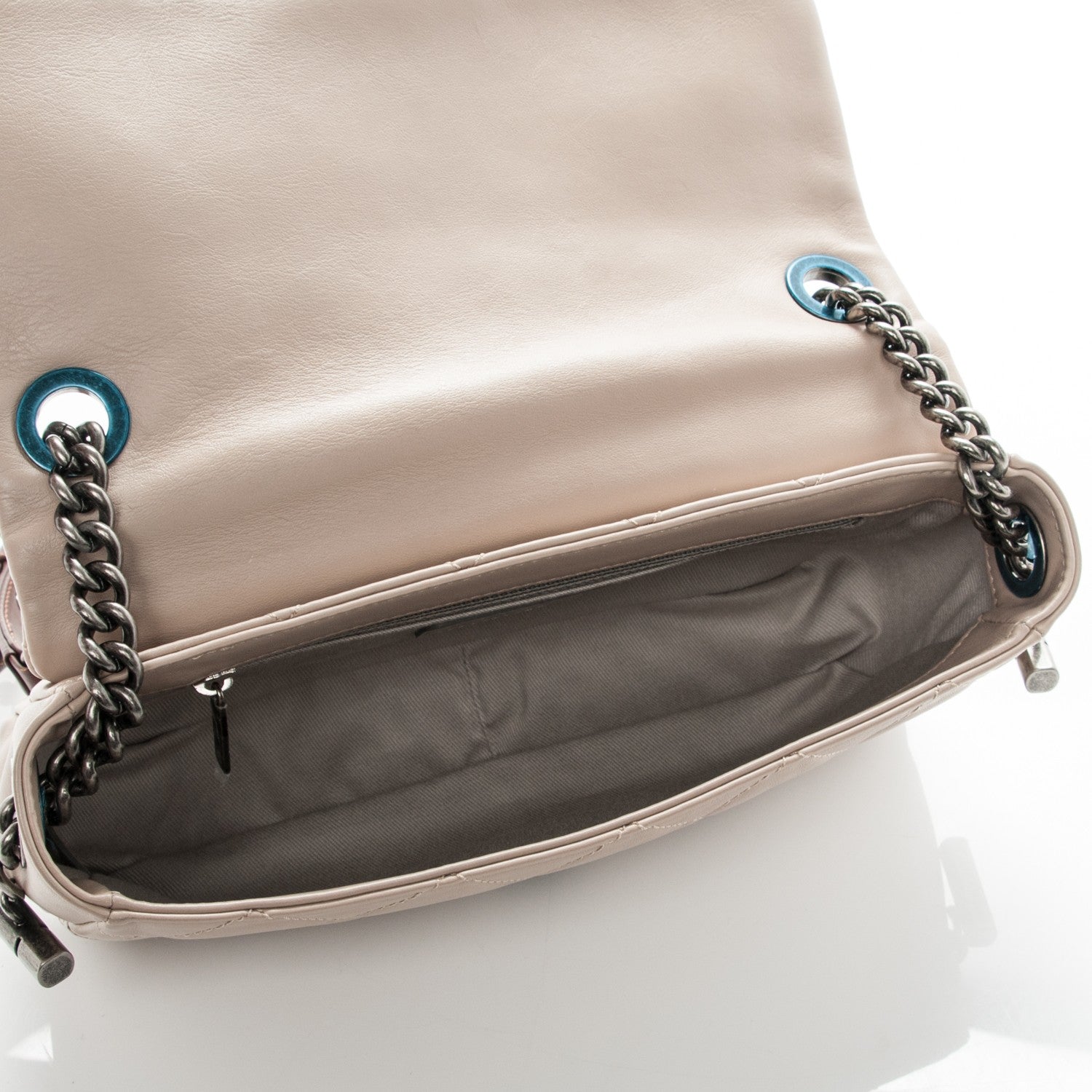 Chanel Calfskin Country Chic Flap Ecru Brown 5 of 7