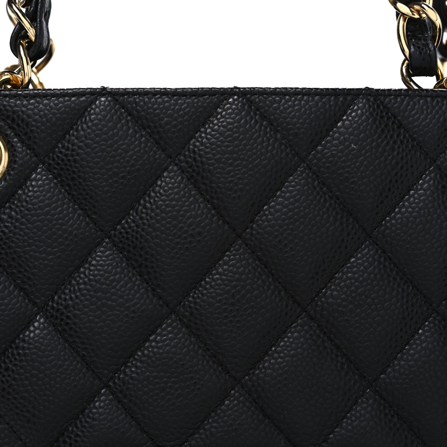 Chanel Caviar Quilted Petit Shopping Tote PST Black 8 of 10