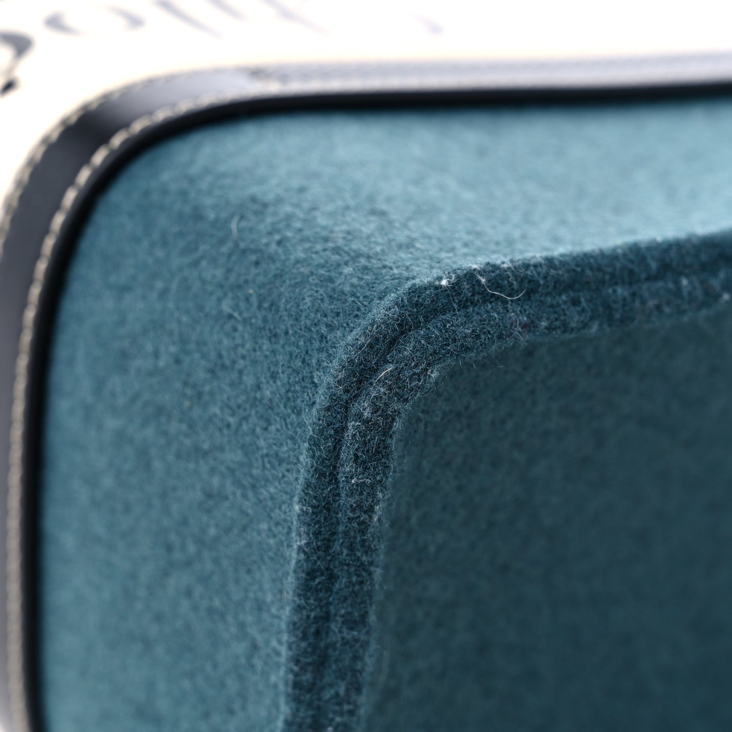 Felt Shiny Calfskin Medium Woody Ribbon Tote Steel Blue