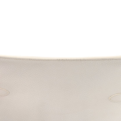 Hermes Taurillon Clemence Jypsiere 31 White 23 of 24