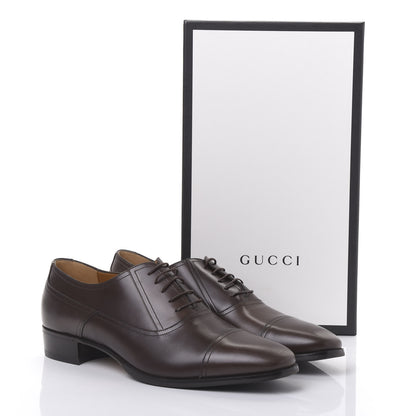Gucci Calfskin Mens Captoe Oxford Loafers 11 Brown 10 of 10