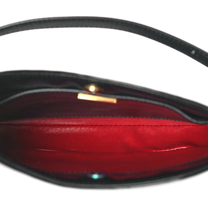 Prada Vernice Cleo Adjustable Strap Shoulder Bag Black 5 of 8