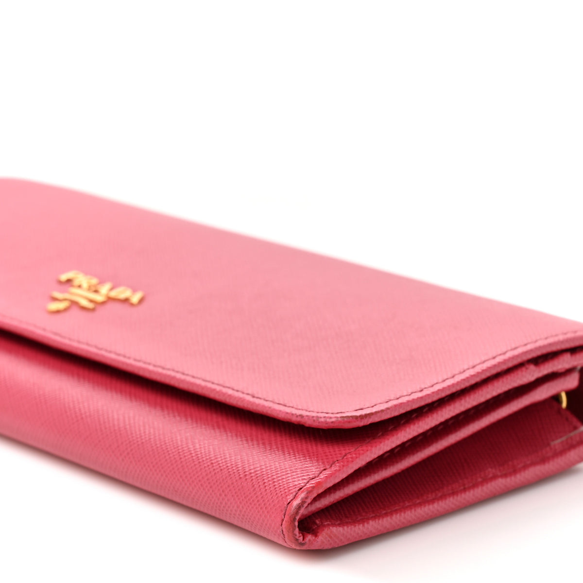 Prada Saffiano Wallet on Chain Peonia 10 of 13