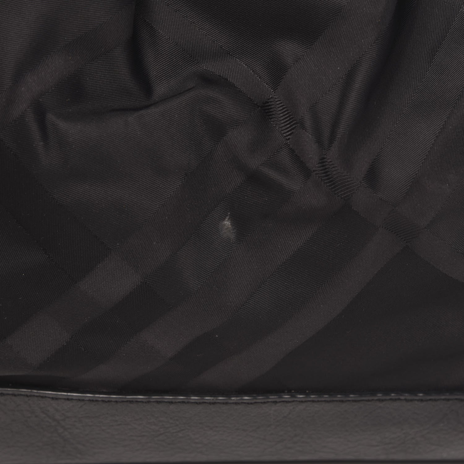 Burberry Nylon Tonal Check Torbitt Tote Black 15 of 16