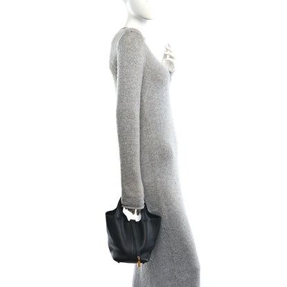 Hermes Taurillon Clemence Picotin Lock 18 PM Black Black 3 of 21