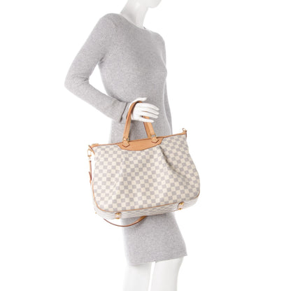 Louis Vuitton Damier Azur Siracusa GM 2 of 10