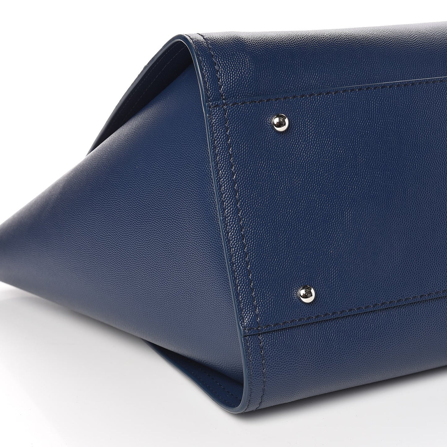 Caviar Large Studded Deauville Tote Navy