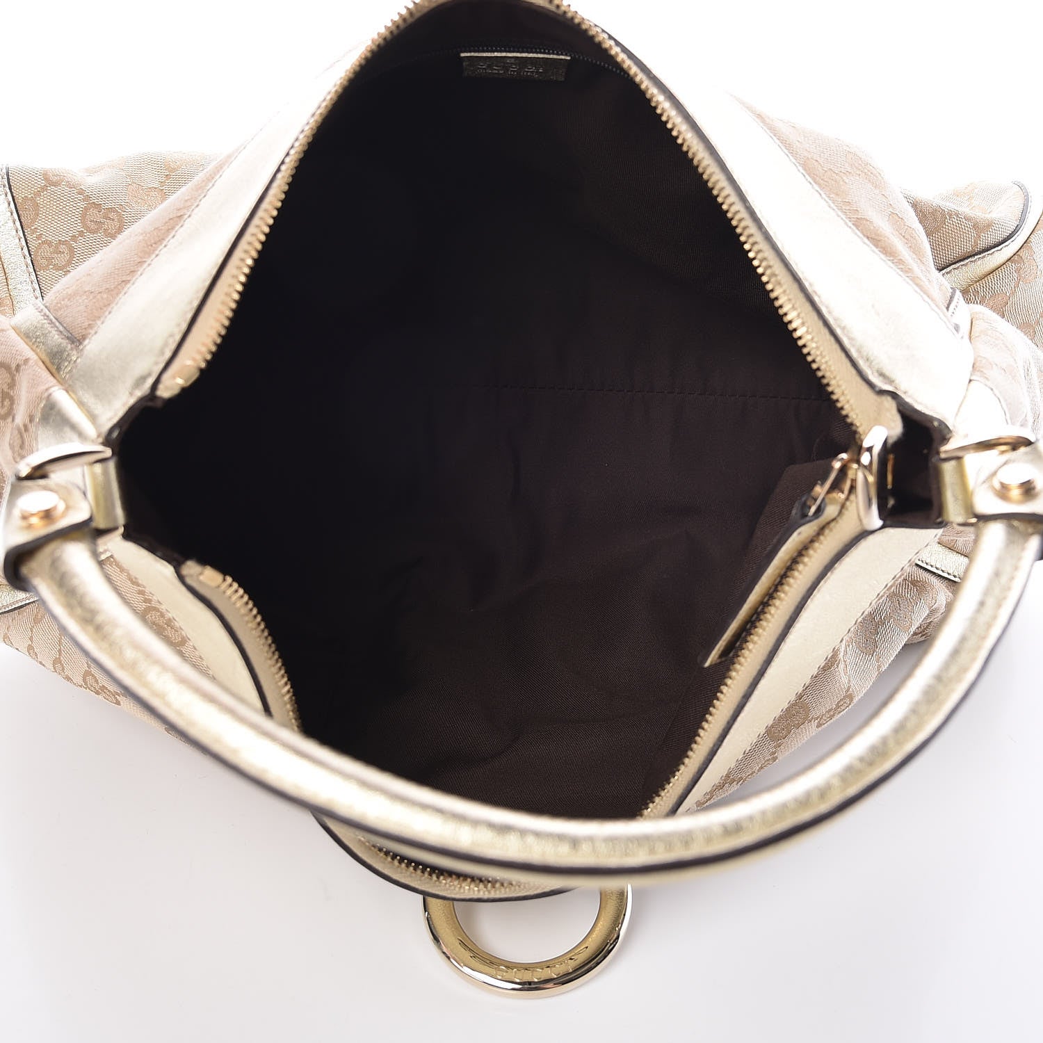 Gucci Monogram Large D Gold Hobo Gold 5 of 10