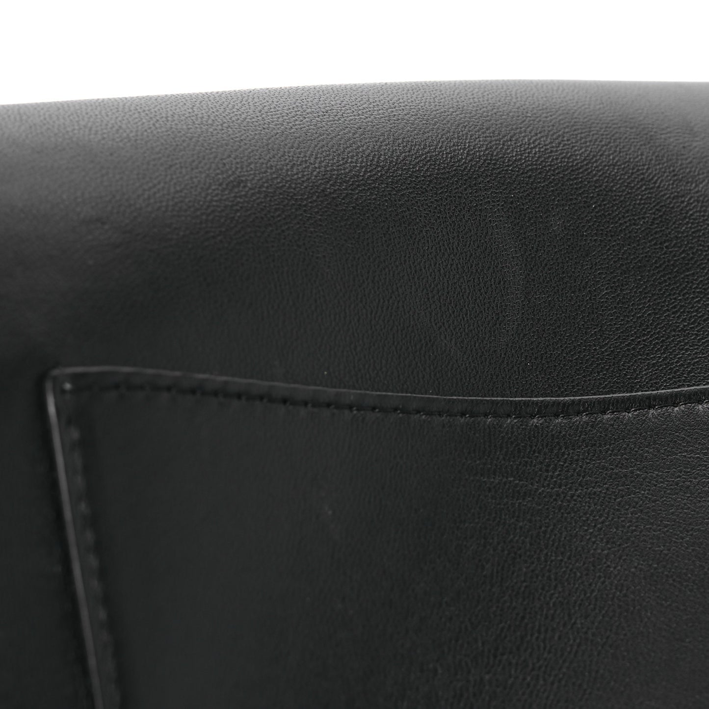 Lambskin Cocomail Envelope Clutch Black