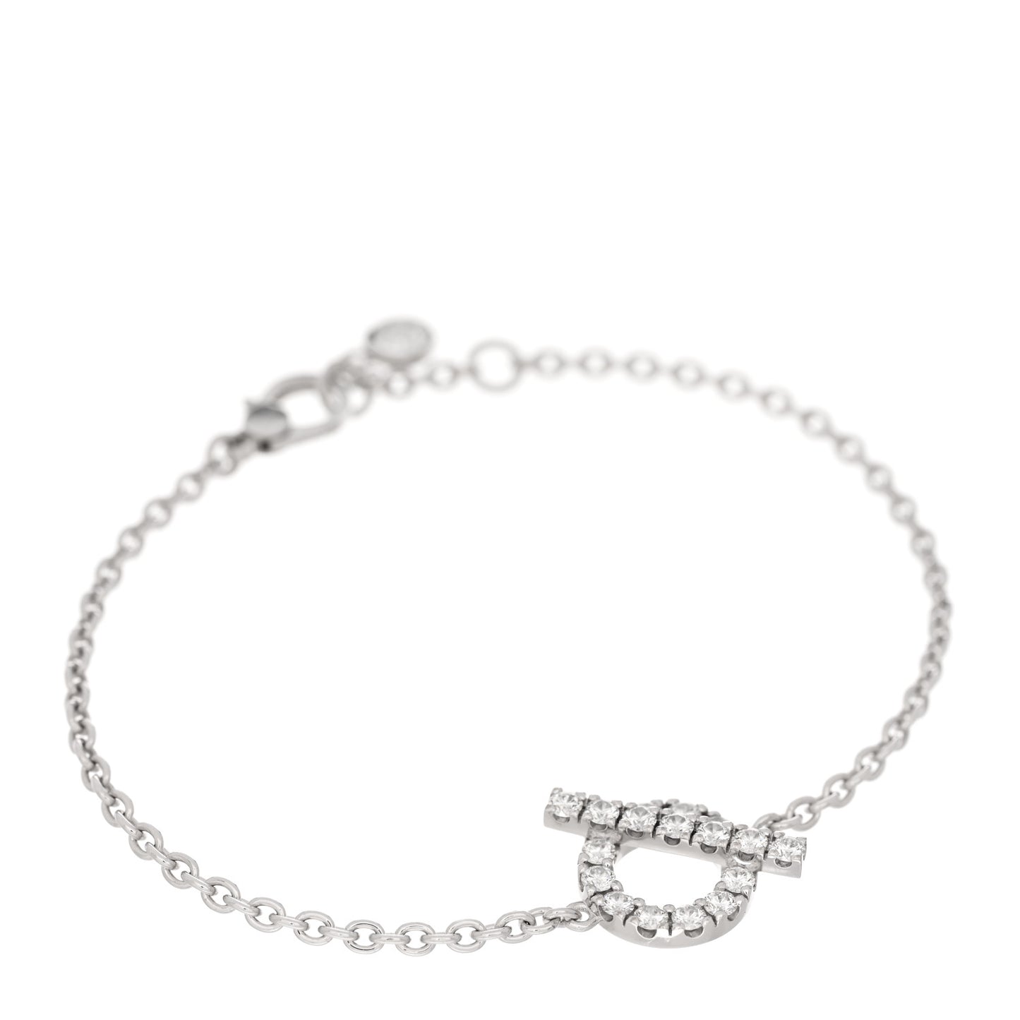 18K White Gold Diamond Finesse Bracelet XS