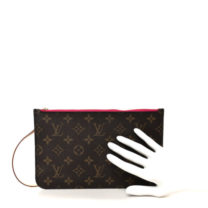 Louis Vuitton Monogram Neverfull MM GM Pochette Pivoine 2 of 8