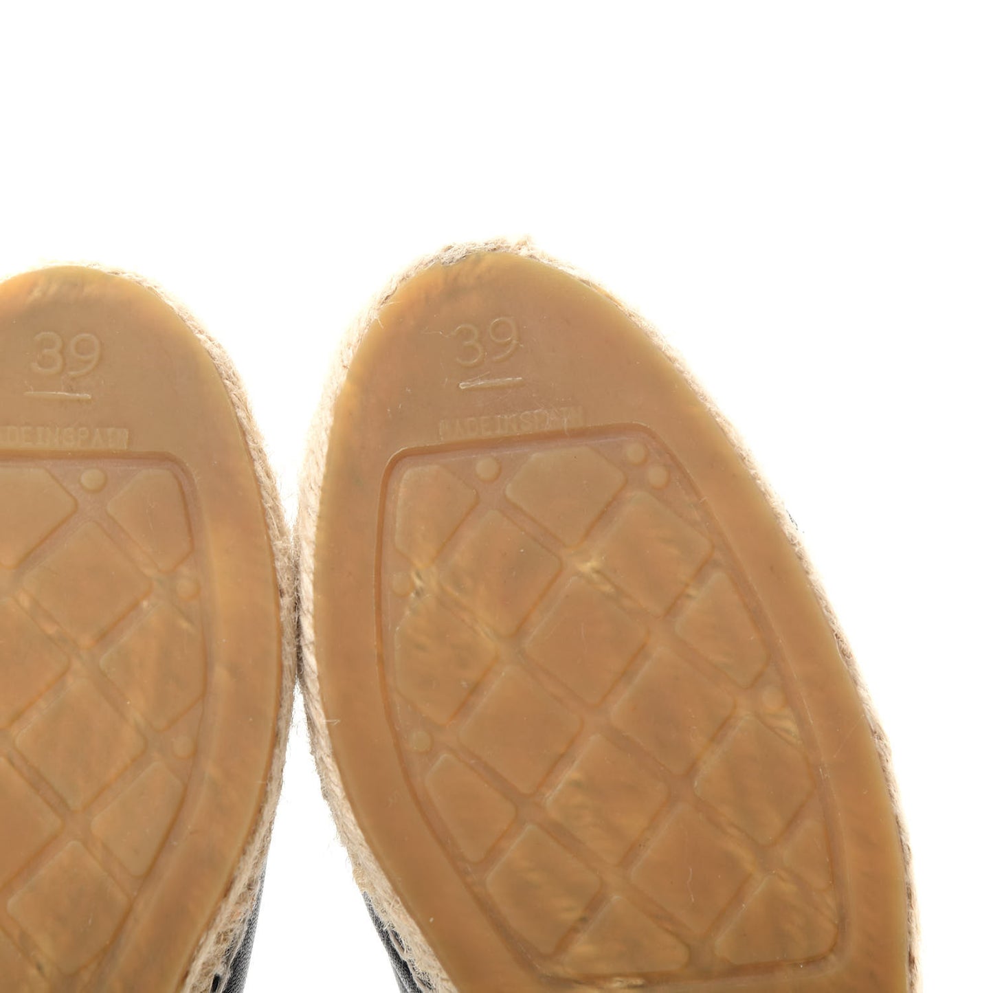 Lambskin CC Espadrilles 39 Black