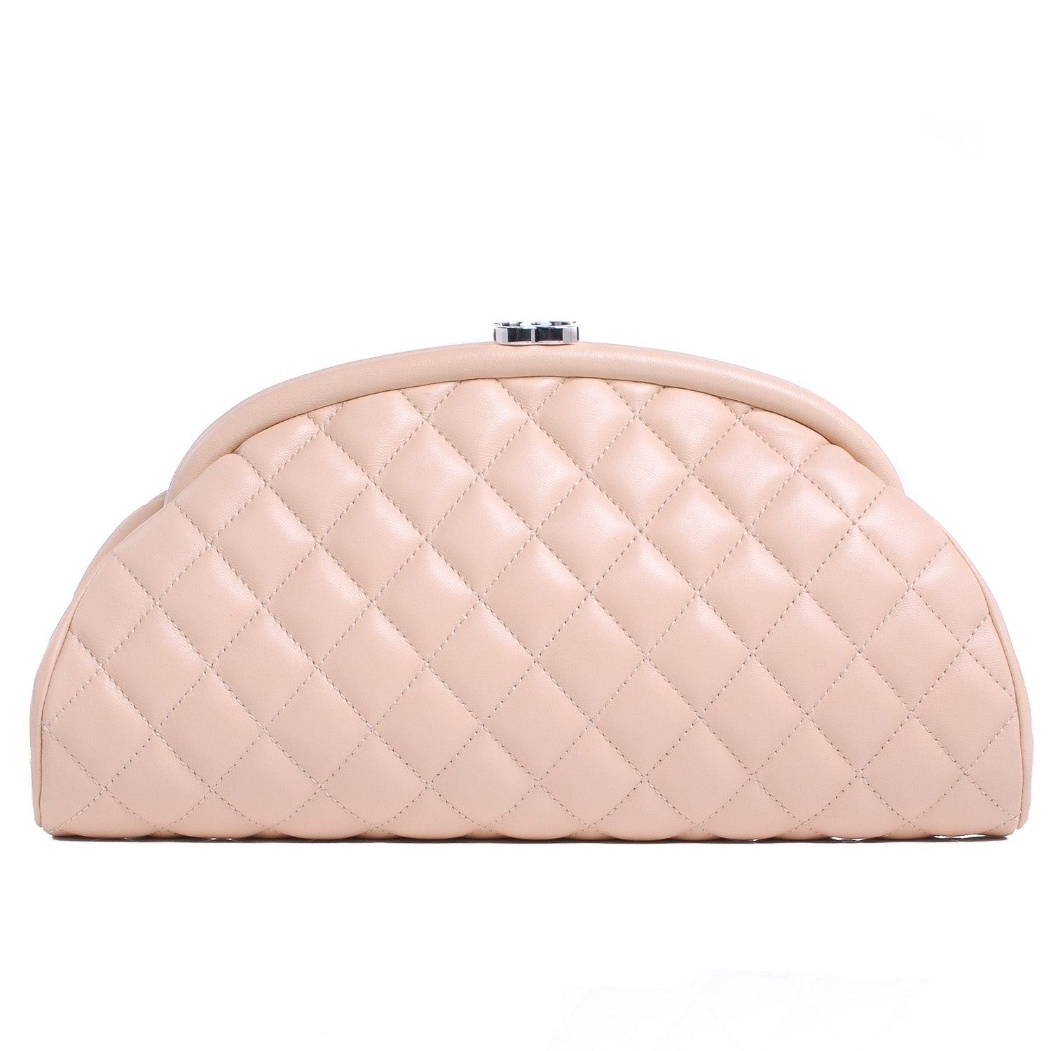 Chanel Lambskin Quilted Timeless Clutch Beige Clair 1 of 8