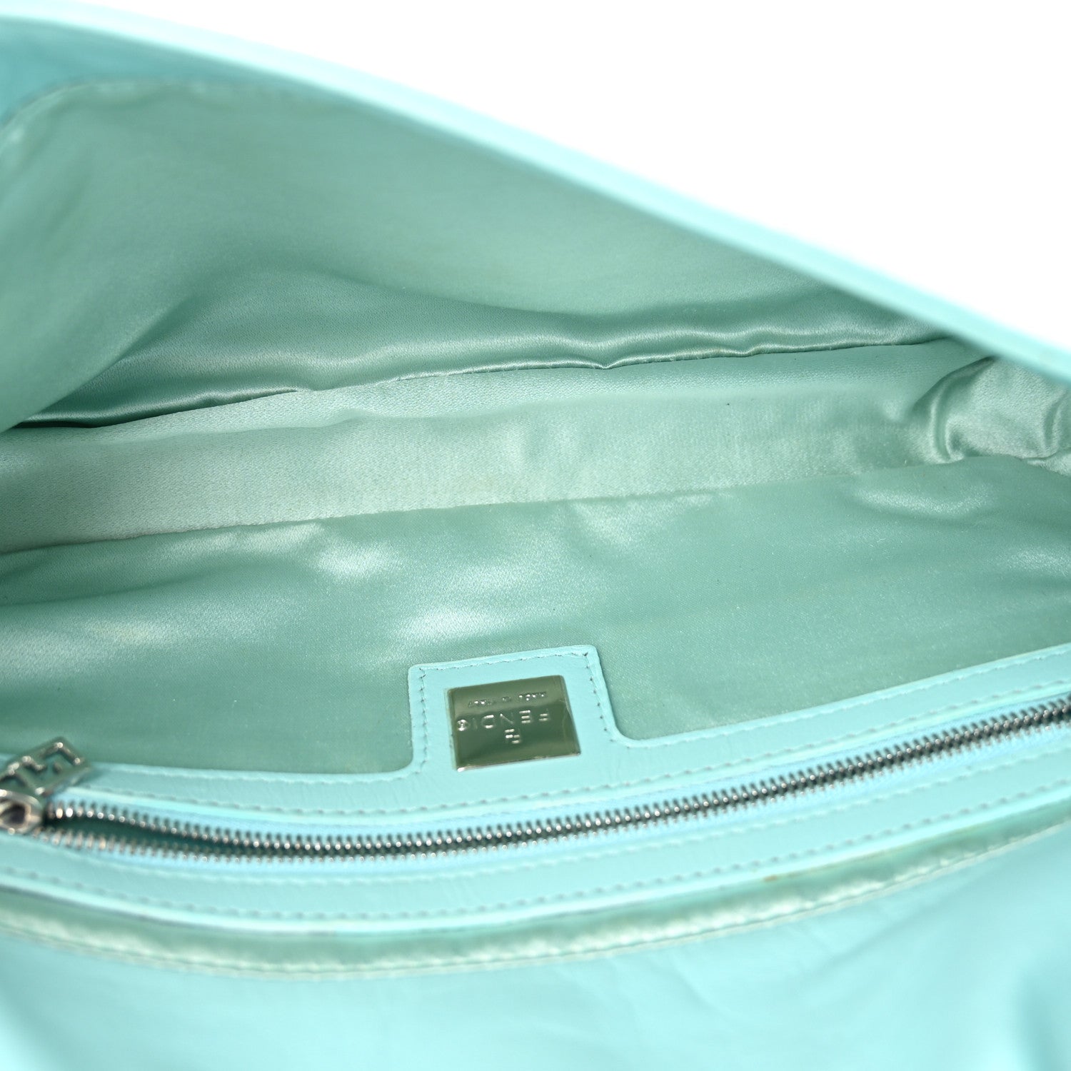 Fendi Nappa Elefante Baguette Light Blue 5 of 9