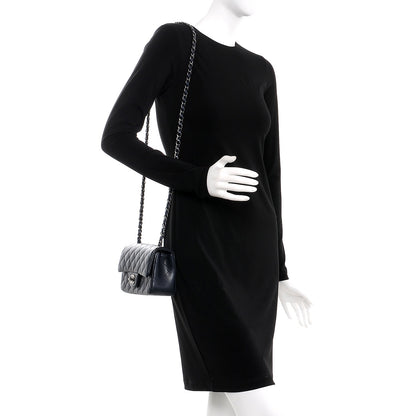 Chanel Caviar Quilted Mini Rectangular Flap Navy 2 of 9