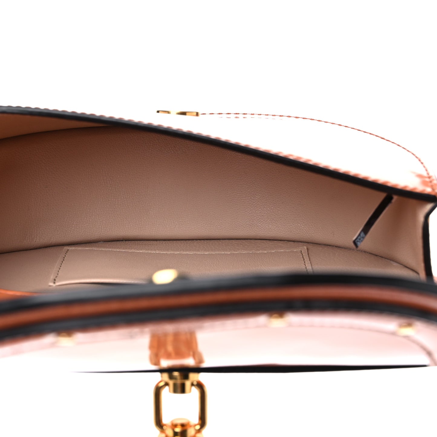 Spazzolato Sfumato Lambskin Calfskin Small Nile Bracelet Minaudiere Bag Ideal Blush