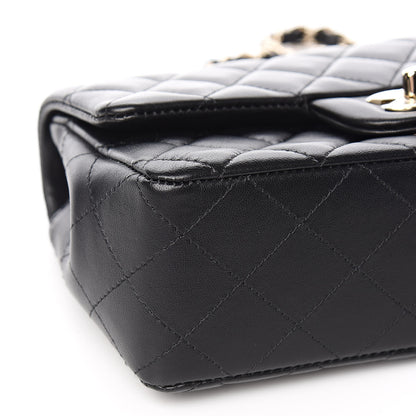 Chanel Lambskin Quilted Mini Rectangular Flap Black 8 of 11
