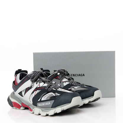 Balenciaga Rubber Mesh Bi-Color Mens Track.2 Open Sneakers 41 Red Gray 9 of 9