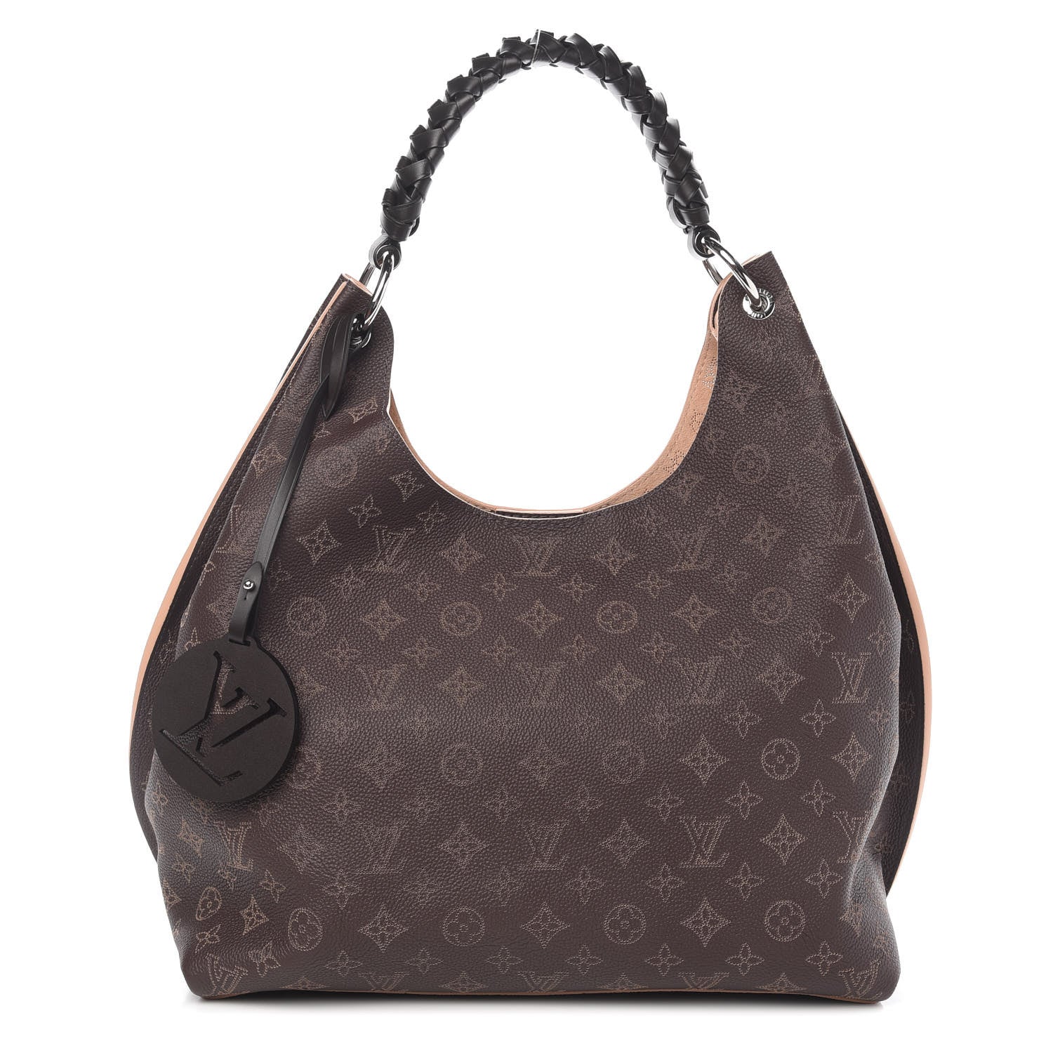 Louis Vuitton Mahina Carmel Hobo Chocolate 1 of 9