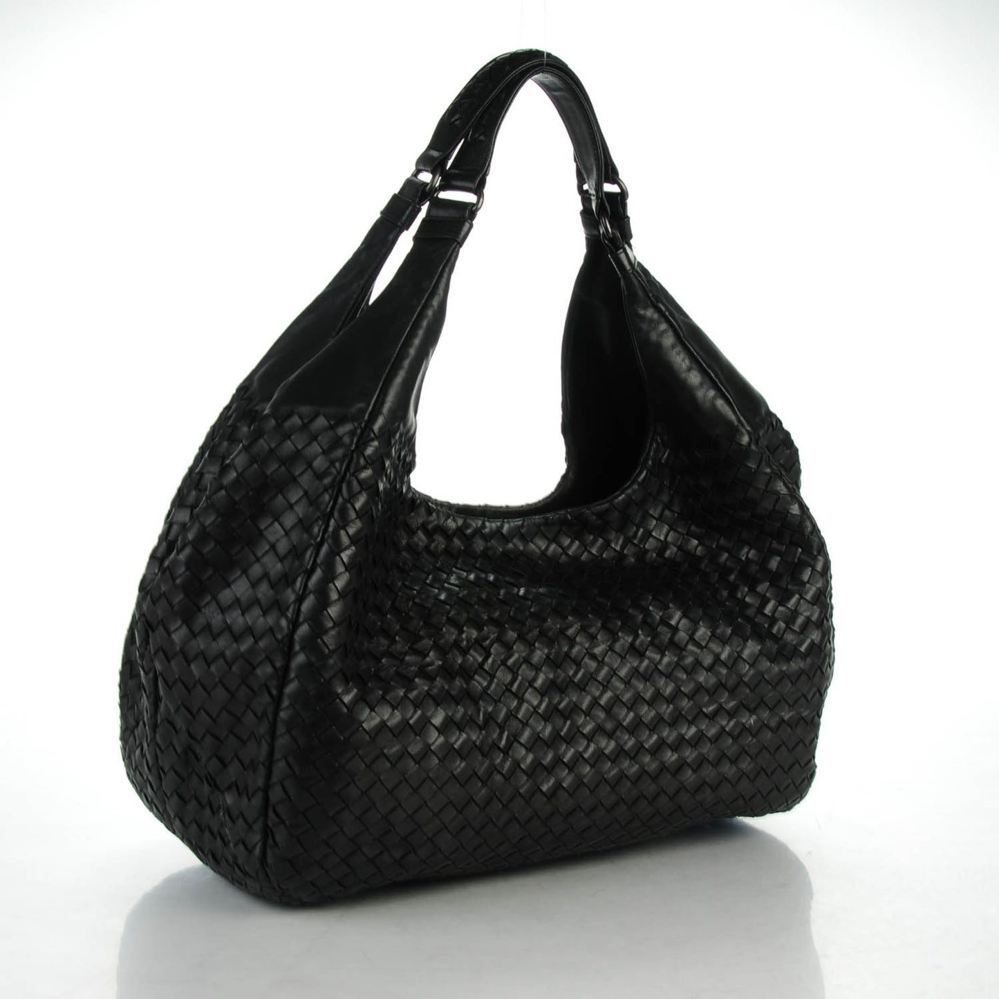 Nappa Intrecciato Large Campana Nero Black