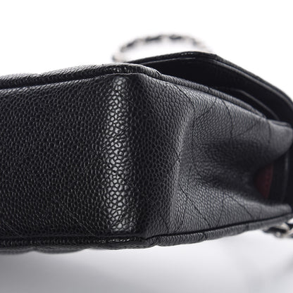 Chanel Caviar Quilted Medium Double Flap Black 6 of 10