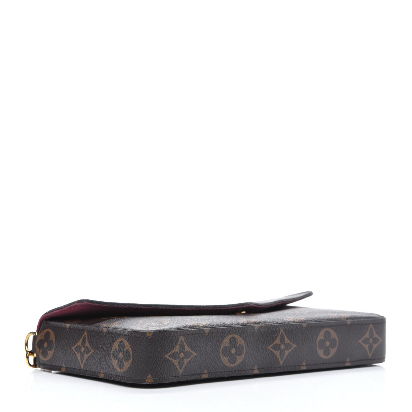 Monogram Pochette Felicie Chain Wallet Fuchsia