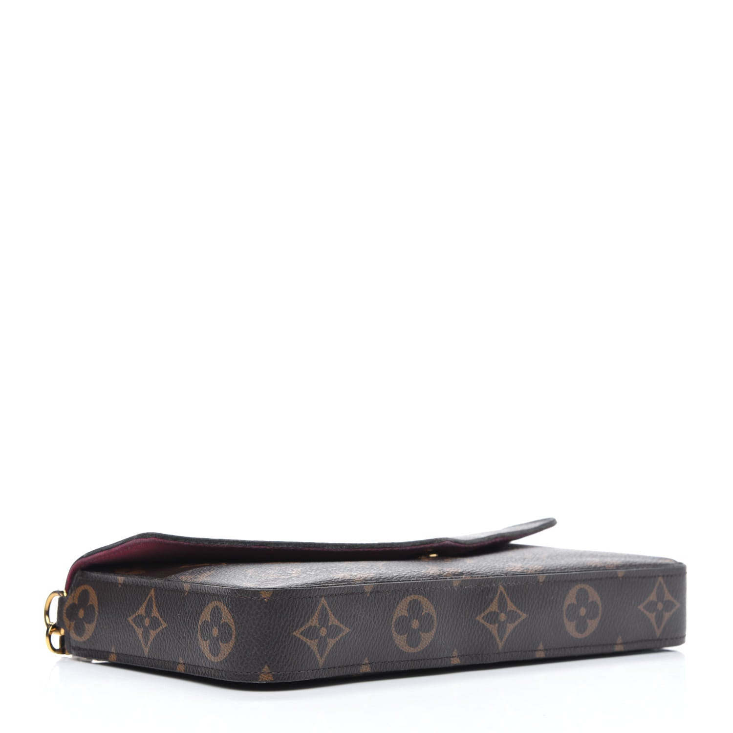 Louis Vuitton Monogram Pochette Felicie Chain Wallet Fuchsia 4 of 16