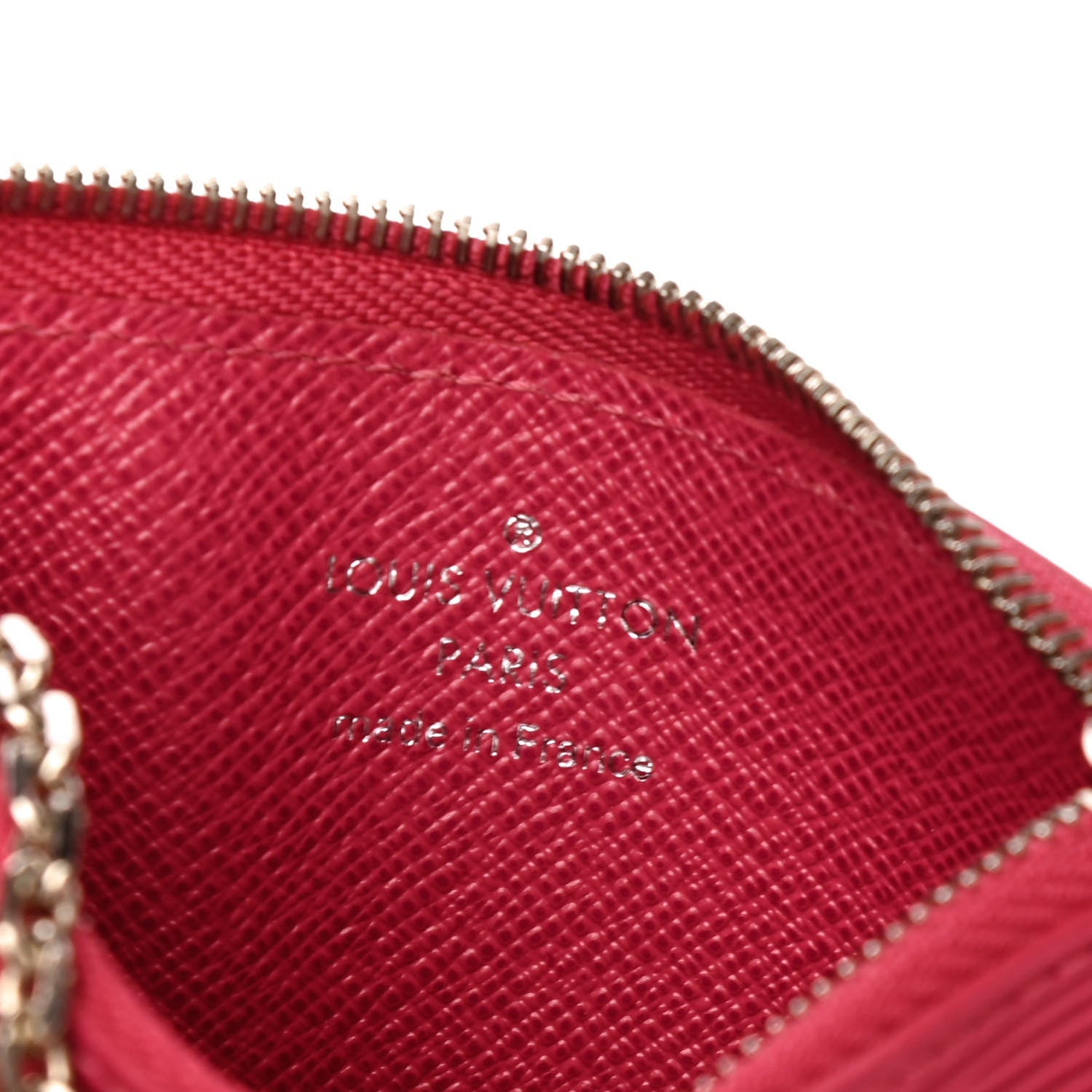 Louis Vuitton Epi Tribal Mask Key Pouch Pivoine 6 of 6
