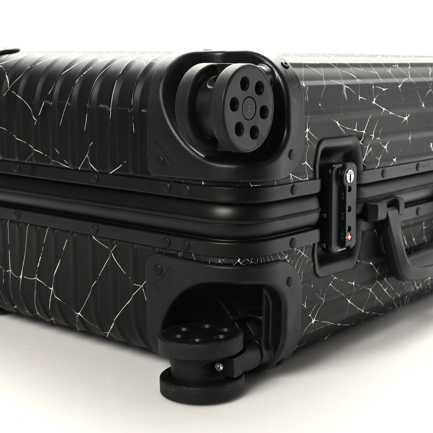 RIMOWA X SUPREME Aluminum Roll Away Carry On Luggage