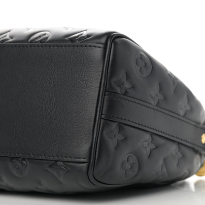 Louis Vuitton Lambskin Embossed Monogram Speedy 22 Bandouliere Black 8 of 8