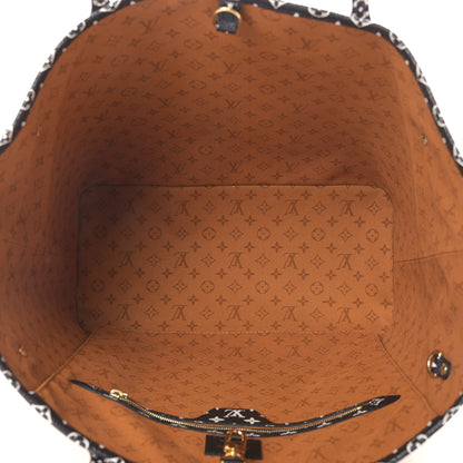 Louis Vuitton Monogram Giant Crafty Neverfull MM Creme Caramel 5 of 9