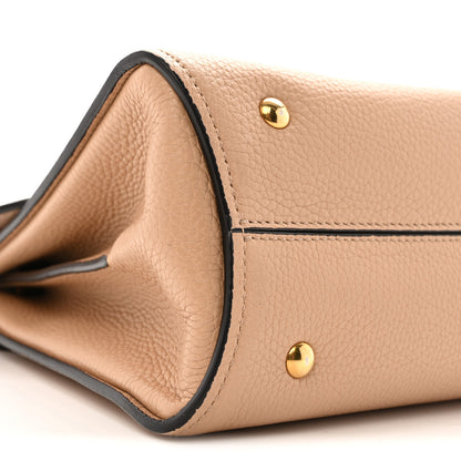 Salvatore Ferragamo Calfskin Small Margot Top Handle Satchel Almond 8 of 12