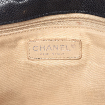 Chanel Glazed Caviar Medium Nature Flap Bag Black 6 of 20