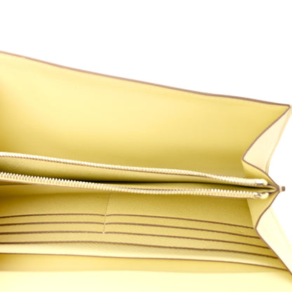 Hermes Epsom Constance Long Wallet To Go Wallet Jaune Milton 5 of 9