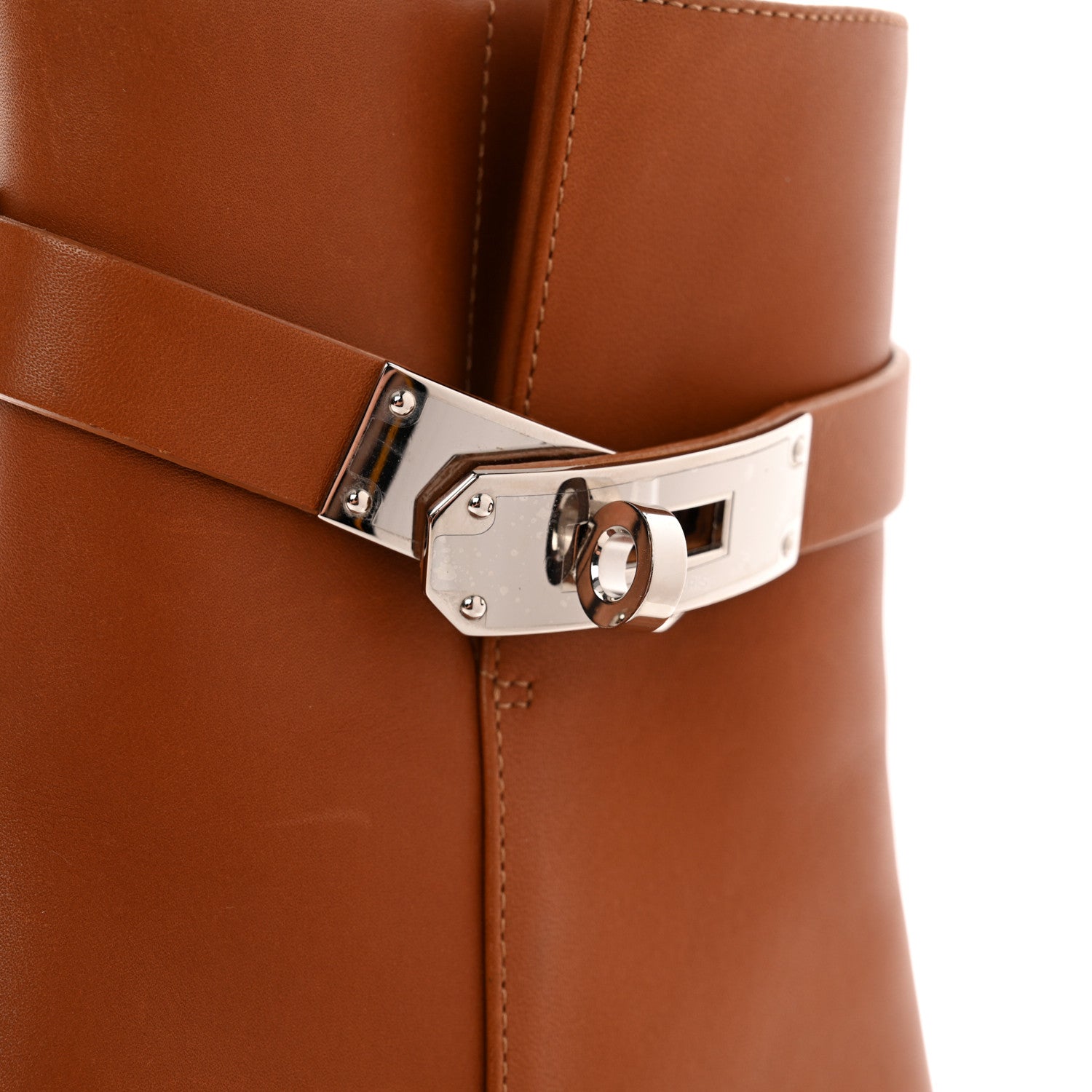 Hermes Calfskin Saint Germain Ankle Boots 37 Gold 10 of 10