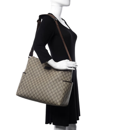 Gucci GG Plus Monogram Diaper Messenger Bag Dark Brown 2 of 10