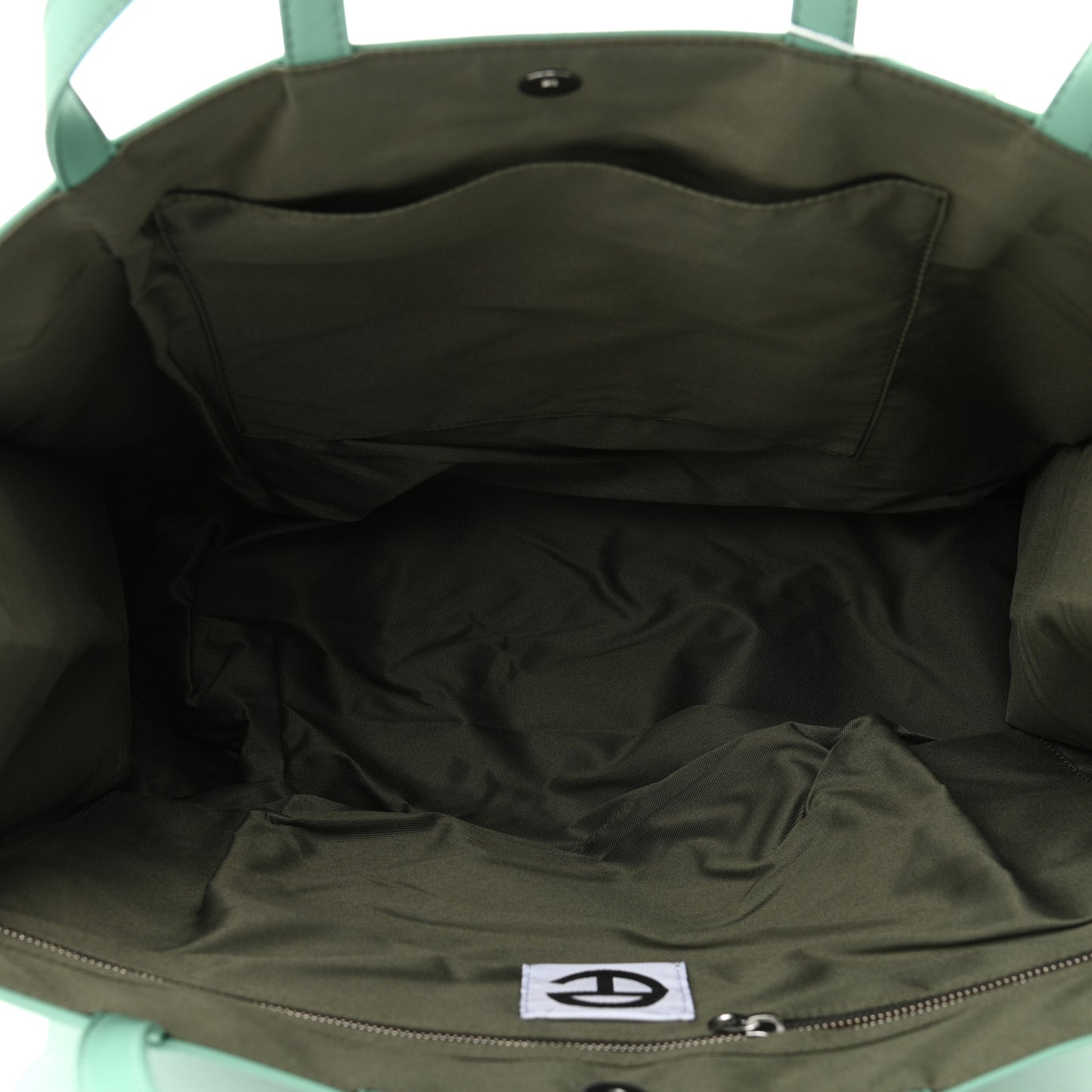 Vegan Leather Large Shopping Bag Sage