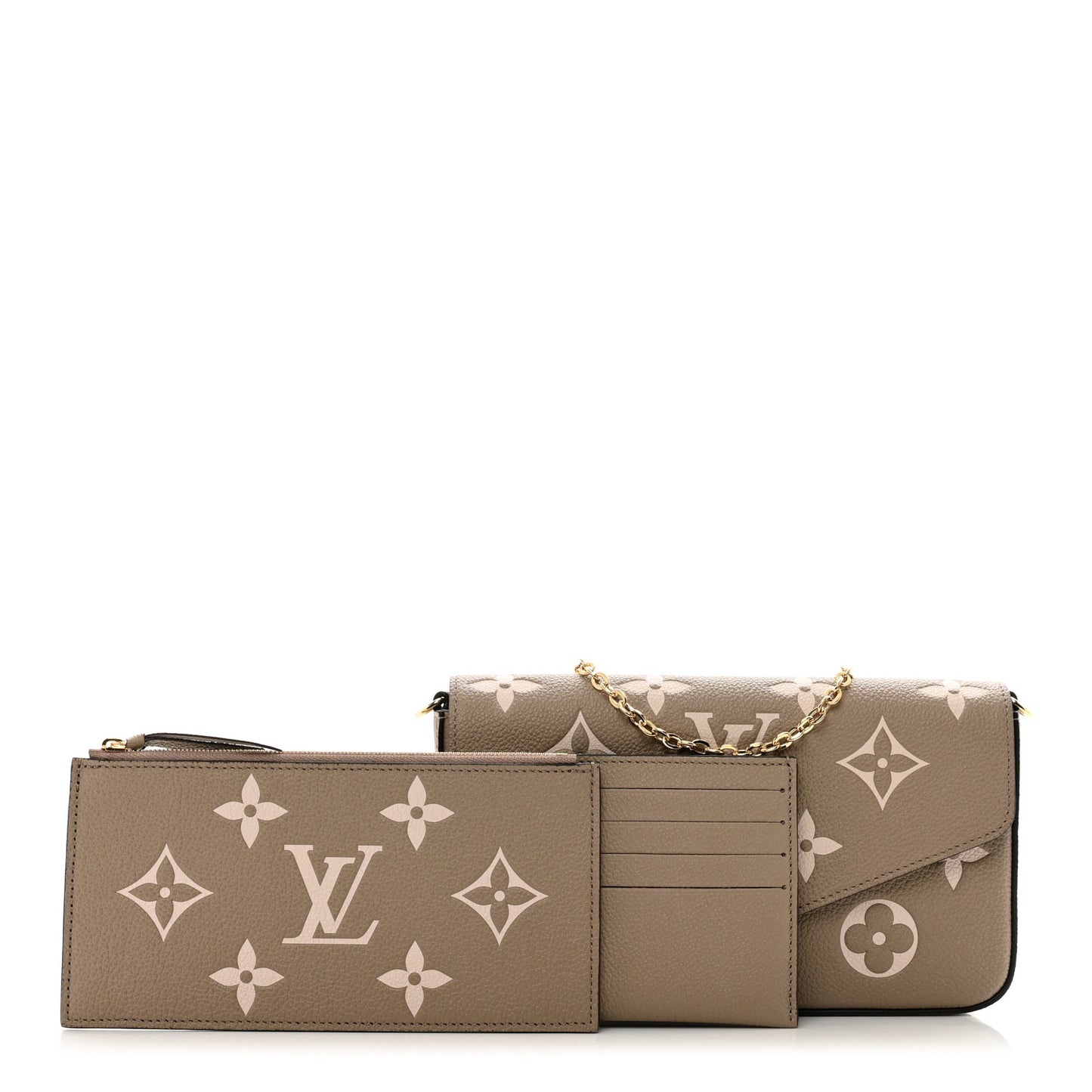 Empreinte Monogram Giant Felicie Pochette Tourterelle Creme
