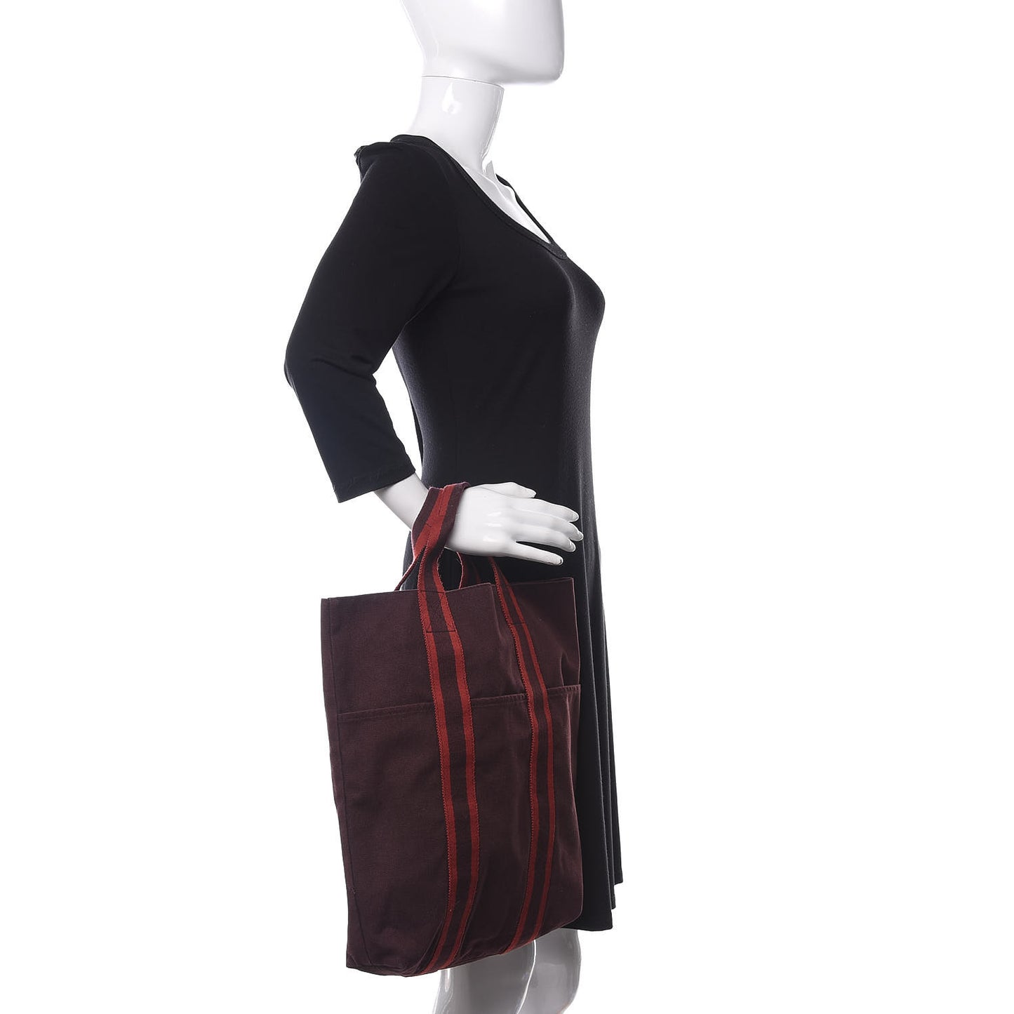 Canvas Fourre Tout Burgundy