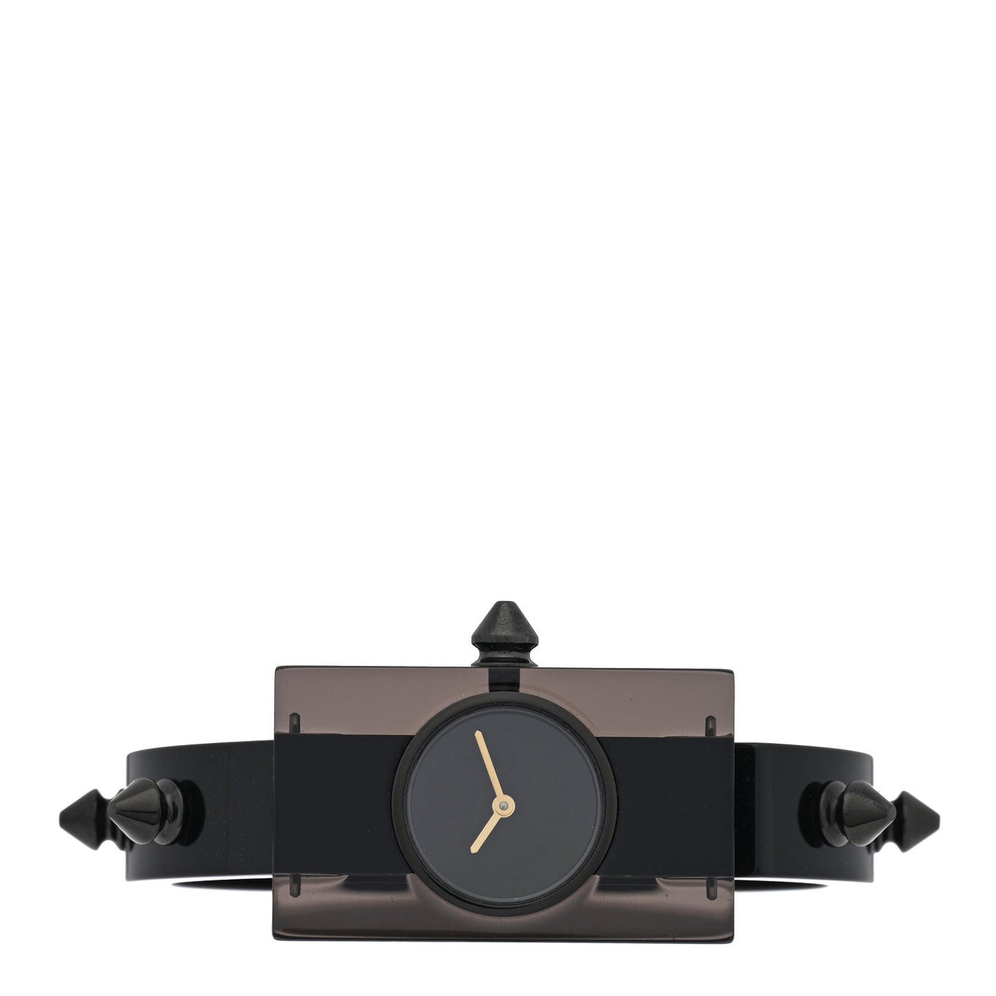Stainless Steel Plexiglass 24mm Vintage Web Quartz Watch Black