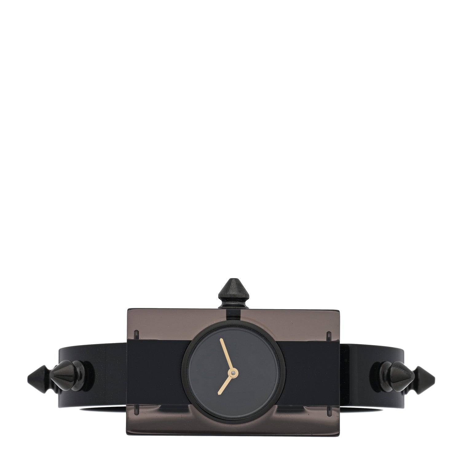 Gucci Stainless Steel Plexiglass 24mm Vintage Web Quartz Watch Black 2 of 4