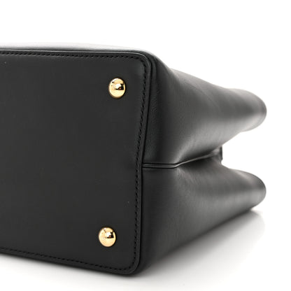 Fendi Vitello Dolce Century Petite 2Jours Tote Black Carbone 10 of 11