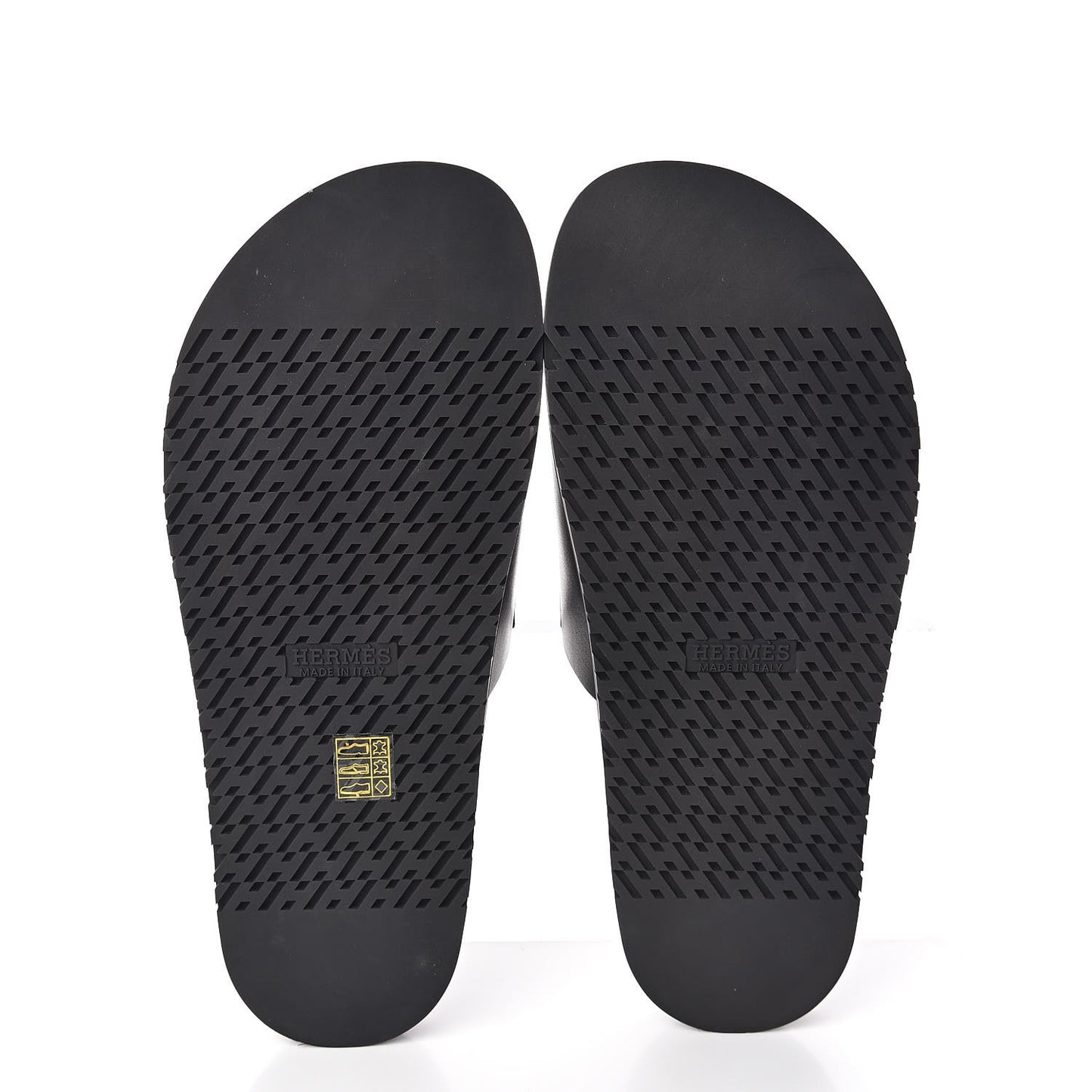 Calfskin Mens Vigo Sandals 45 Black