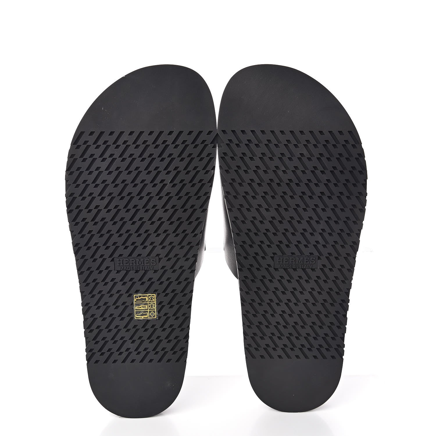 Hermes Calfskin Mens Vigo Sandals 45 Black 8 of 9