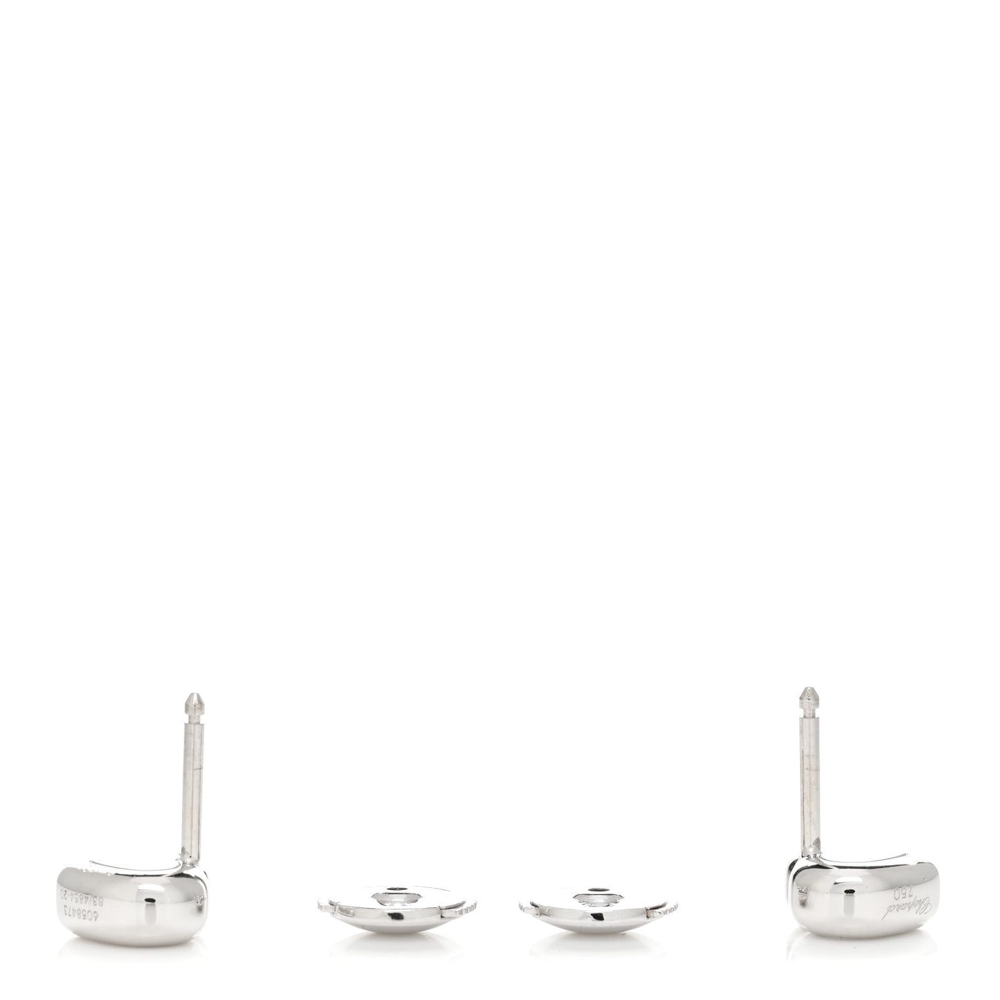 18K White Gold Happy Diamonds Icons Heart Earrings