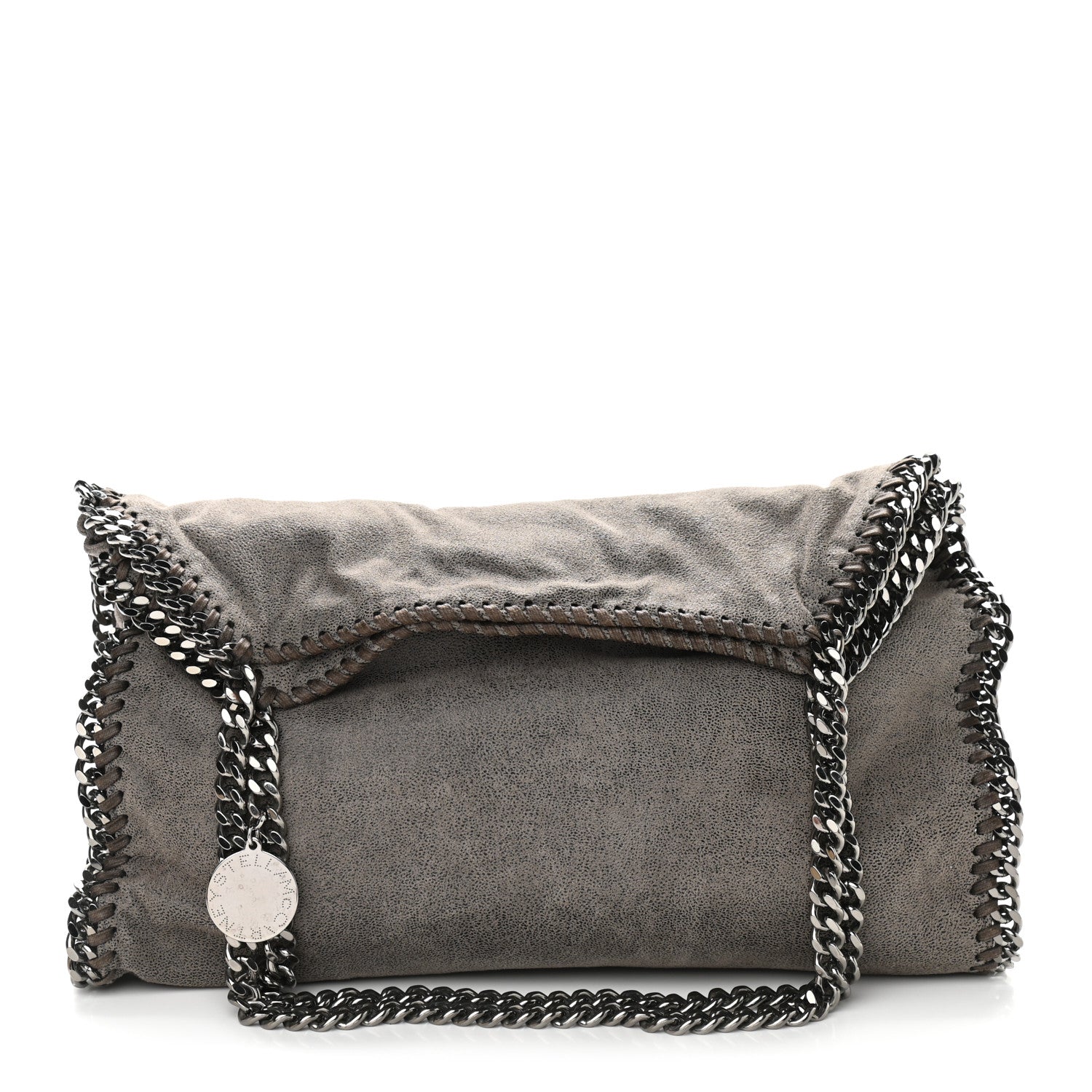 Stella McCartney Shaggy Deer Falabella Fold Over Tote Grey 1 of 8