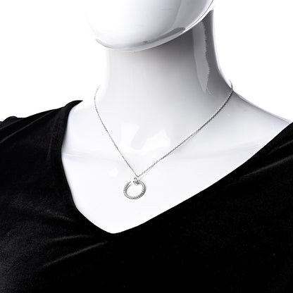 Cartier 18K White Gold Diamond Juste Un Clou Paved Pendant Necklace 2 of 5