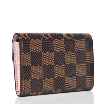 Louis Vuitton Damier Ebene Rosalie Coin Purse Rose Ballerine 3 of 9